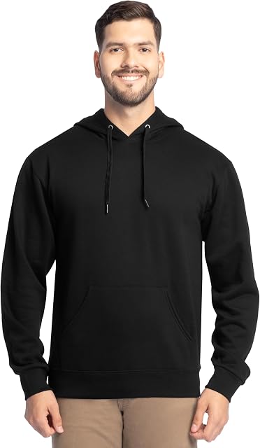 Fruit of The Loom Mens EverSoft Fleece Full Zip Hoodie JacketHooded Sweatshirt