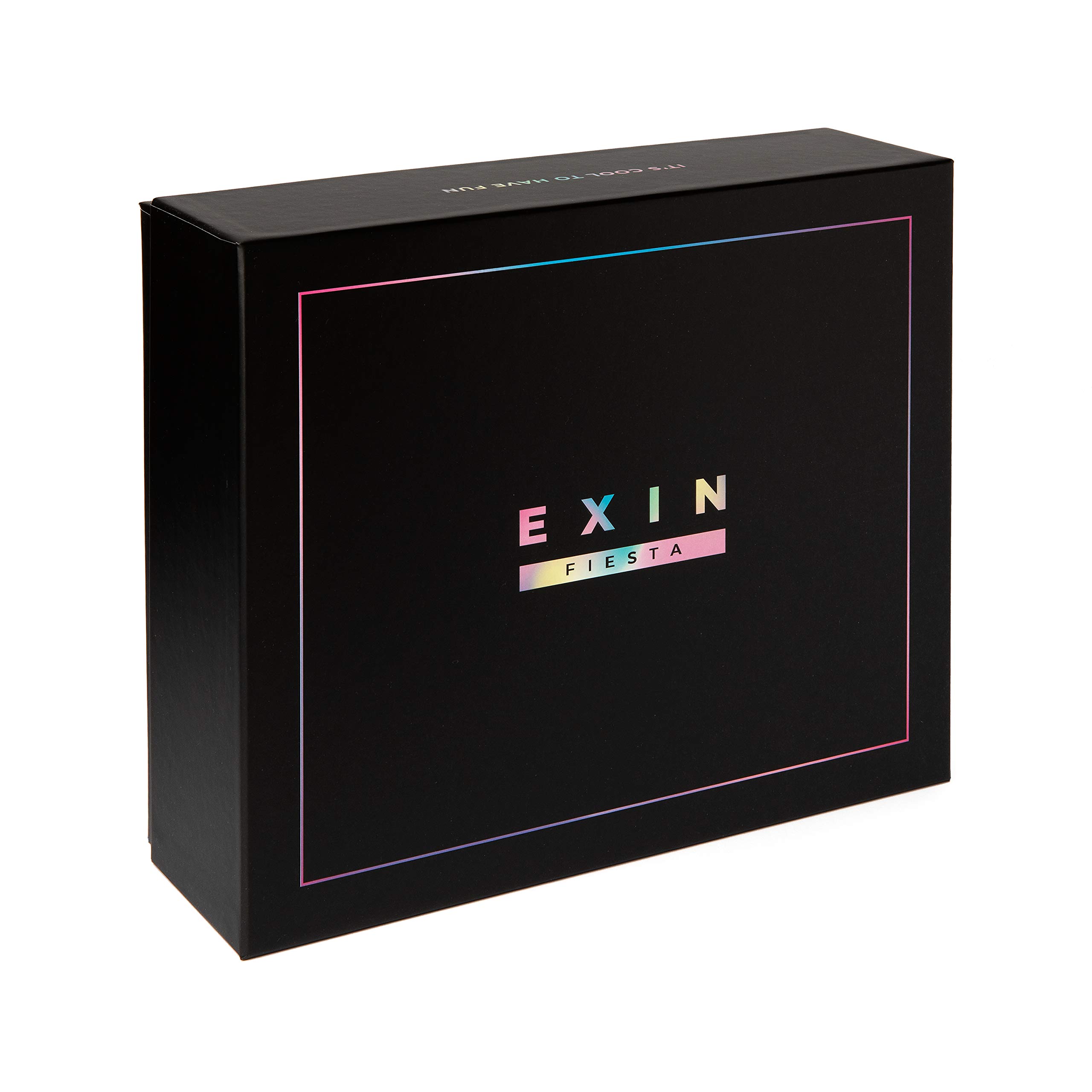 E X I N Fiesta – Set da tavolo – 3 giochi diversi in 1 Box – Molte carte e risate – Il nuovo modo di divertirsi con amici