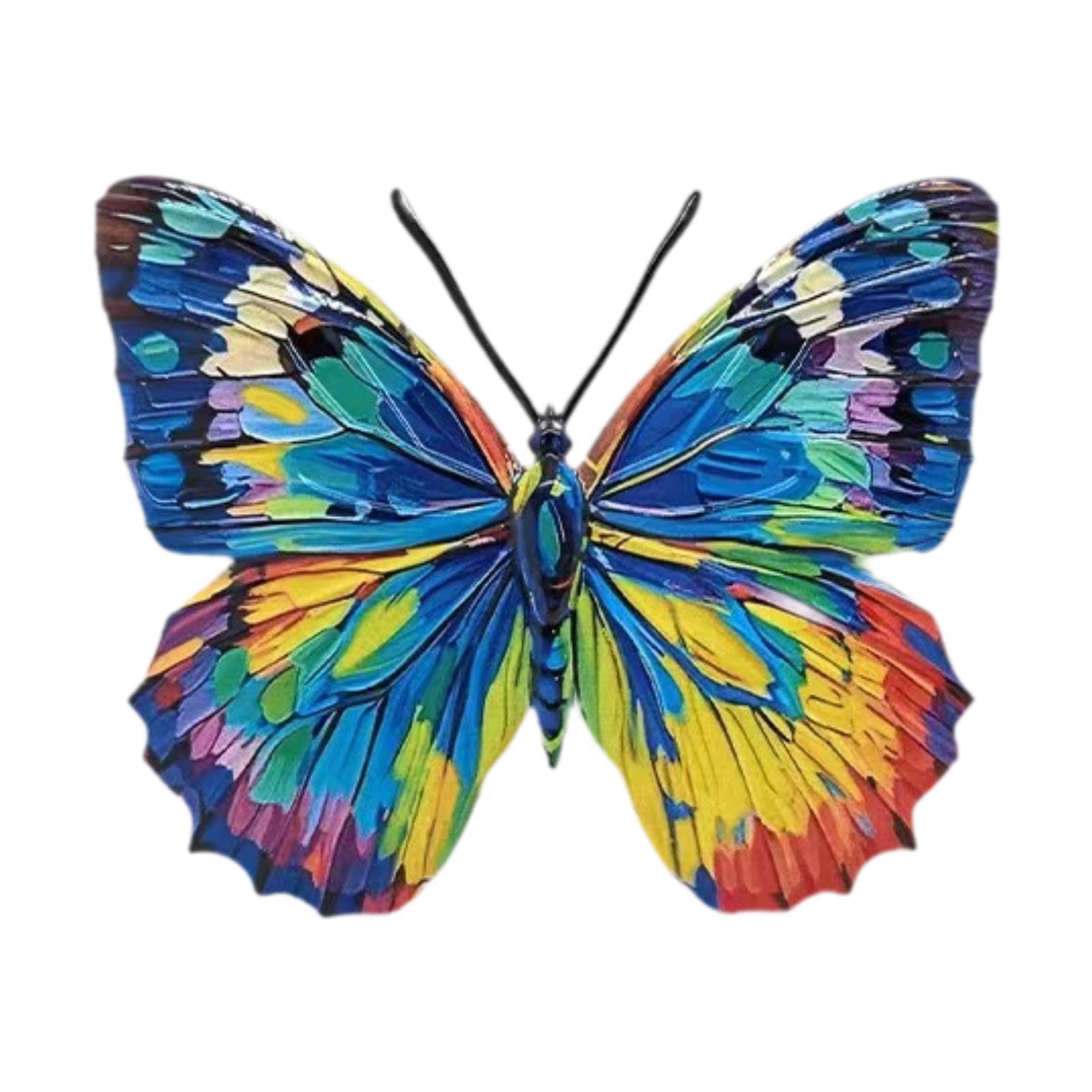 Wall Art Decor Gift Wall Decoration for Indoor Outdoor Yard Balcony 20.5X25Cm Butterfly-image-43