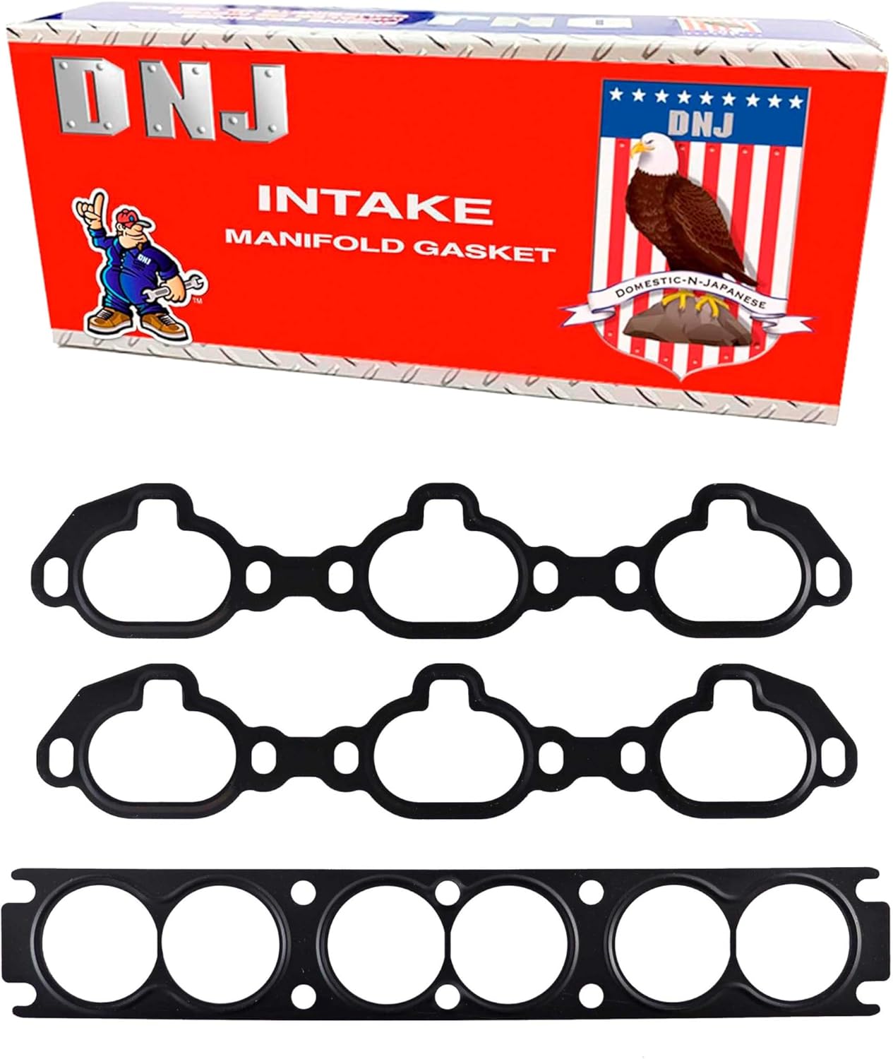 DNJ IG644 Intake Manifold Gasket Set for 2001-2004 INFINITI Nissan Pathfinder QX4 3.5L V6 24V DOHC 3498cc