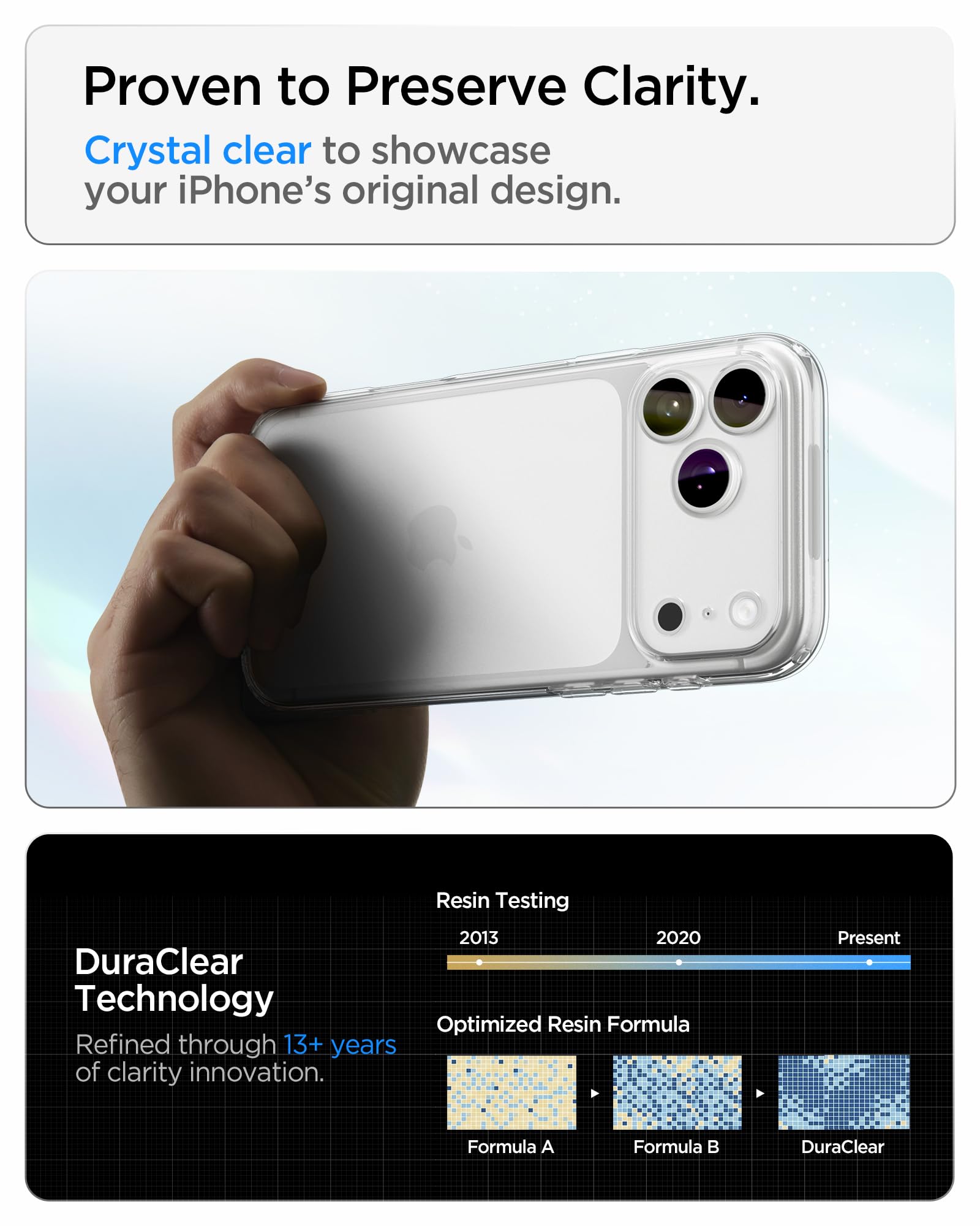 Spigen Ultra Hybrid Case for iPhone 17/18 Pro Max, Crystal Clear — Amazon image 2