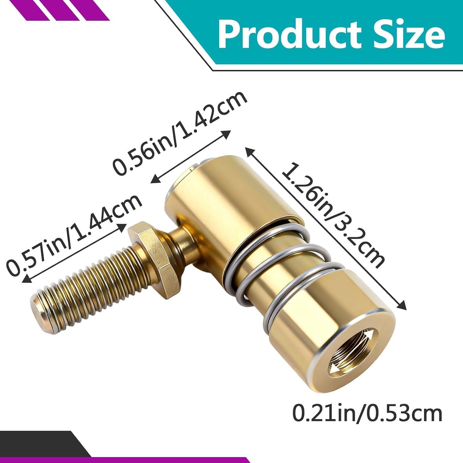 3 Sets Quick Release Ball Joint 1/4-28 inch Female Thread, Throttle Disconnect Fit for Throttle Cable Ball End, Steel Carburetor Linkages, Engine Tuning & Adjustment