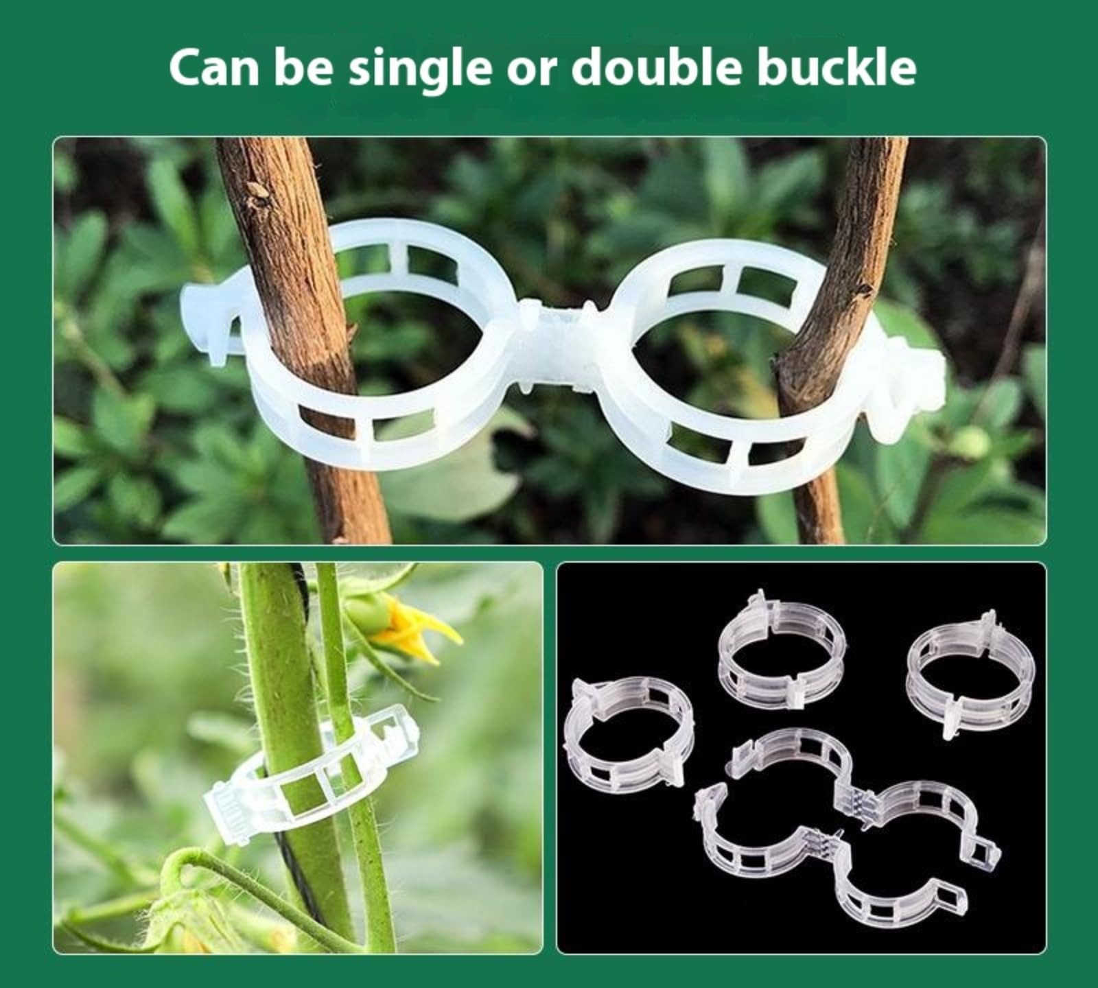 Pflanzenclips, 2025 Neuestes Pflanzenklammern Tomaten Rankhilfe, Secured Plastic Plant Clips,tomaten rankhilfe,pflanzenclips für kletterpflanzen,banana clip,orchideen klammern,tomaten rankhilfe,