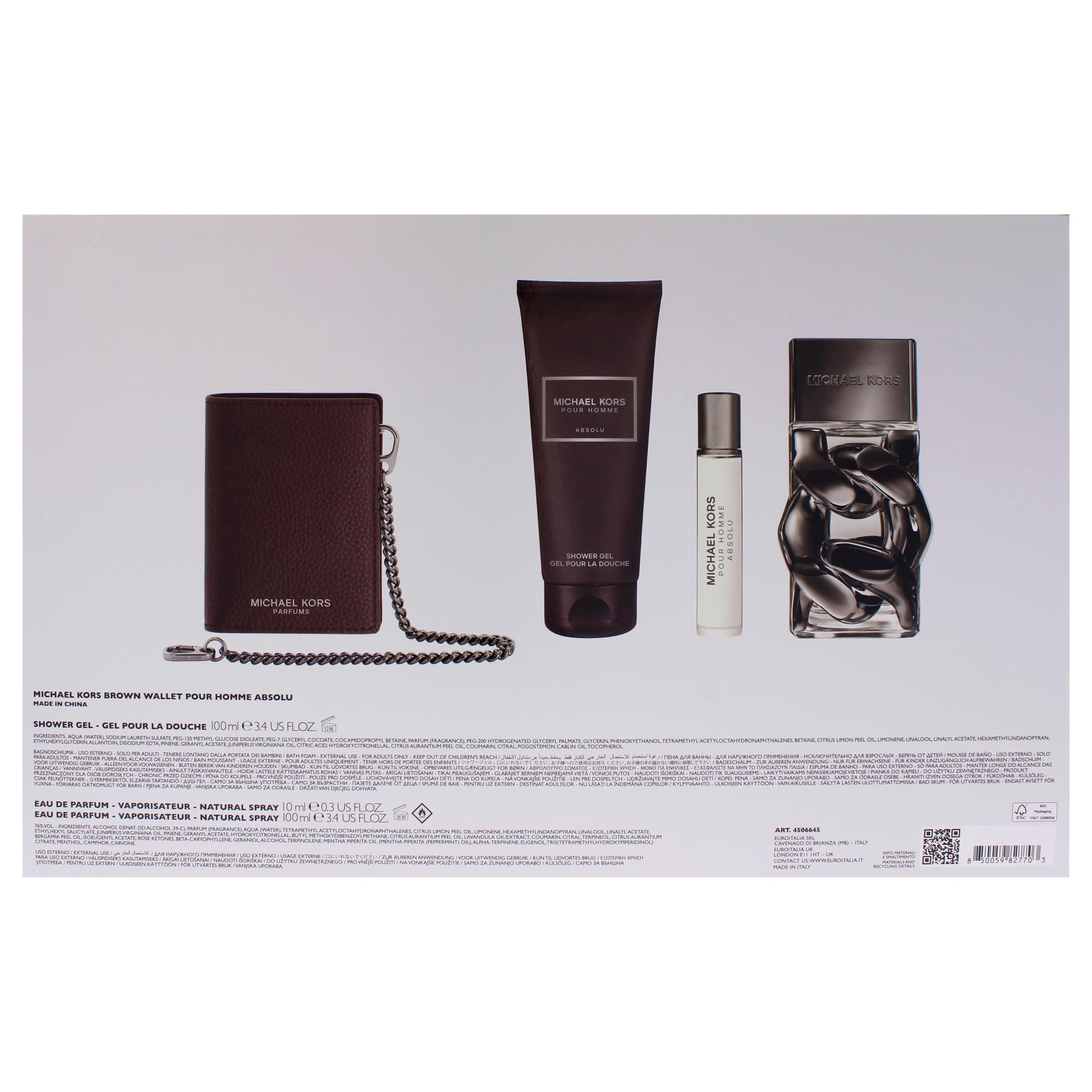 MICHAEL KORS POUR HOMME ABSOLU EDP 100ML SET REGALO