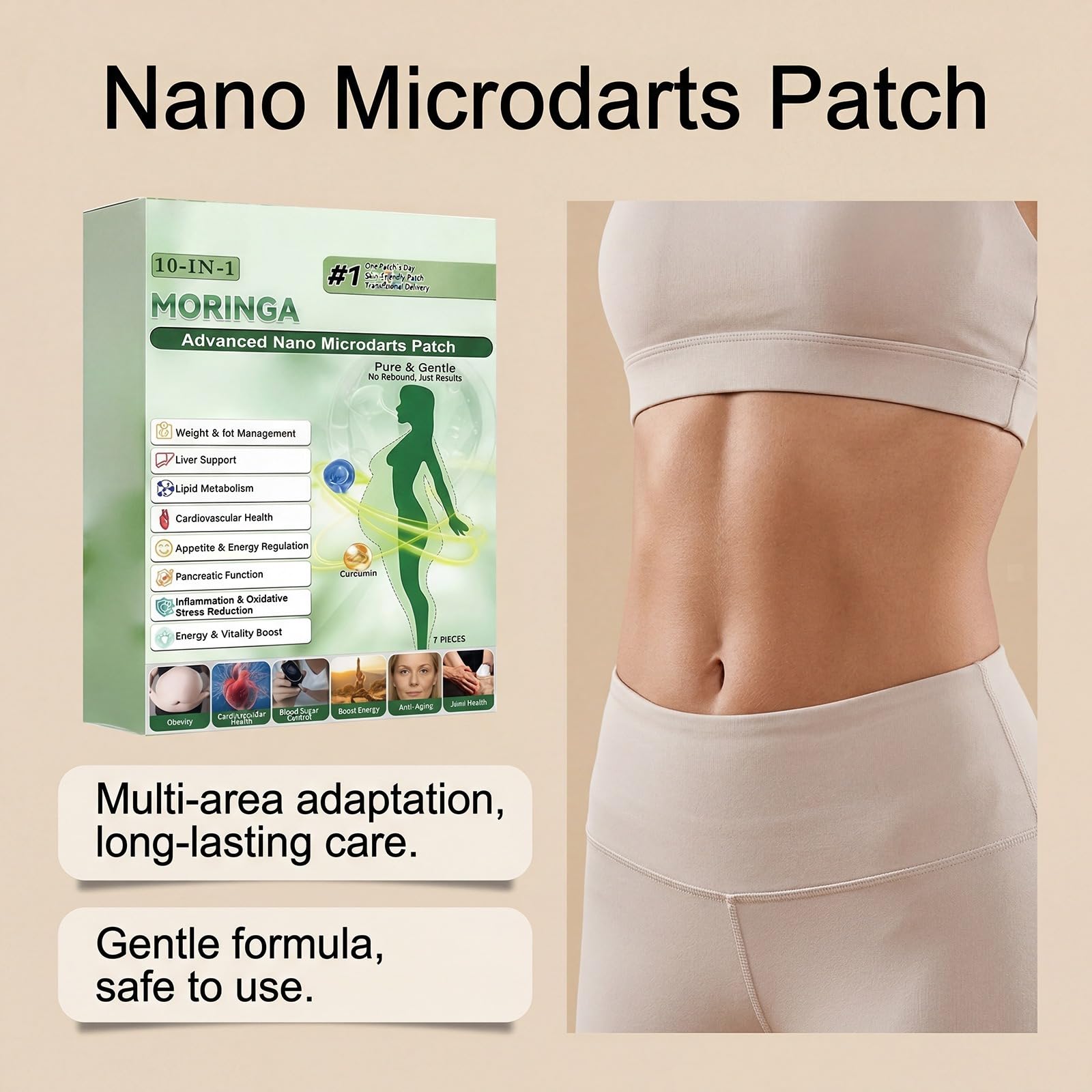 Parches para adelgazar, vientre plano natural, quemador de grasa de vientre, pérdida de peso sin esfuerzo para hombres y mujeres