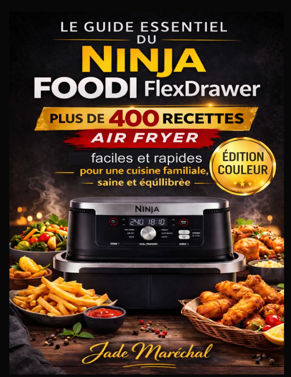 Le Guide Essentiel du Ninja Foodi FlexDrawer Air Fryer (Édition Couleur): Plus de 400 Recettes faciles et rapides pour une cuisine familiale, saine et équilibrée