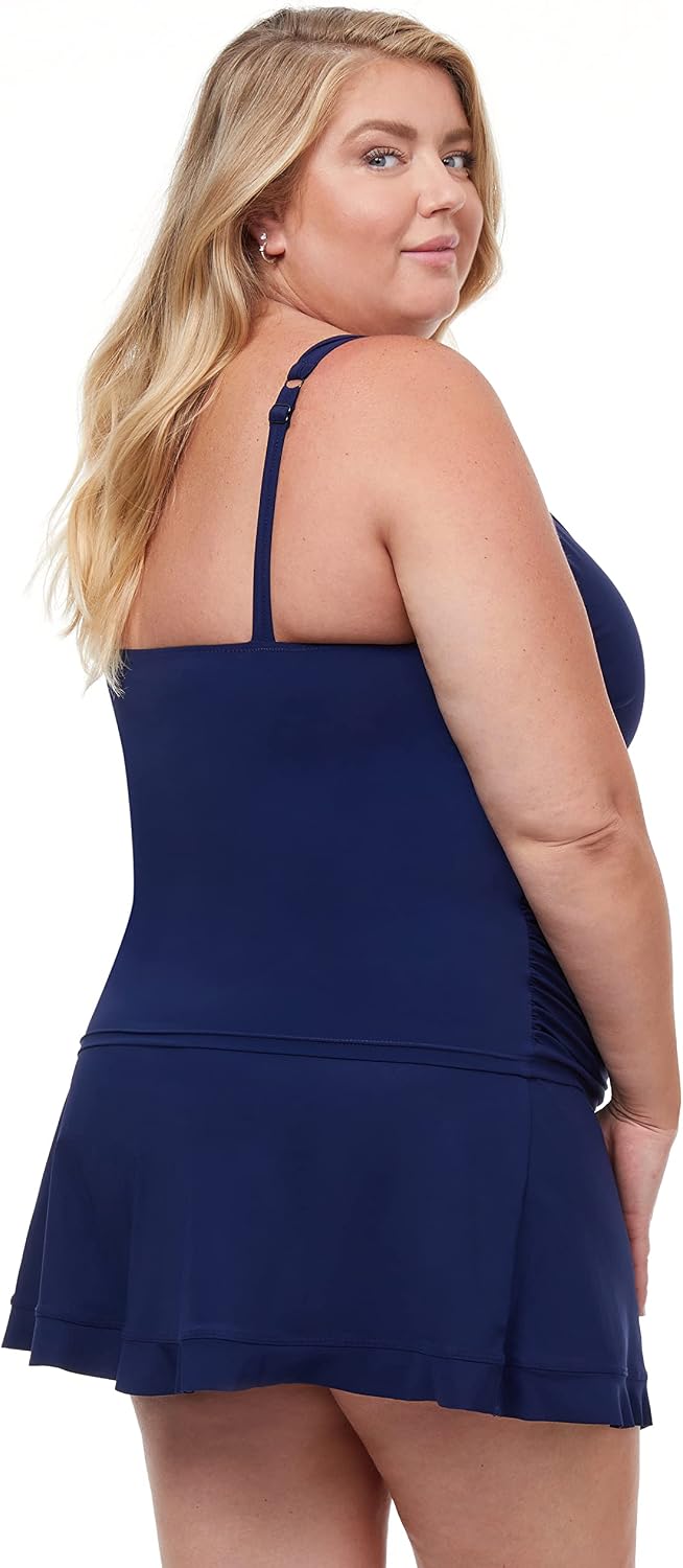 Profile by Gottex Women's Tutti Frutti Plus Size Sweetheart Underwire Tankini Top