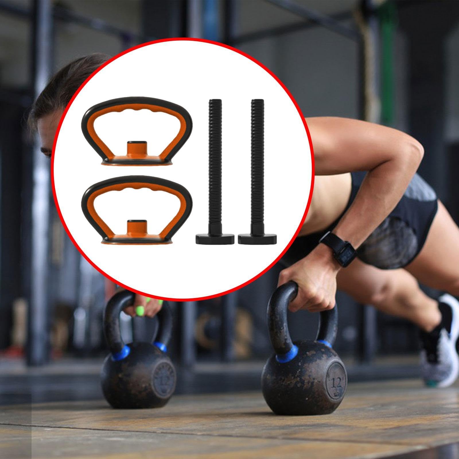 Fenteer Maniglia per Kettlebell per Allenamento di Forza. Impugnatura Portatile per Sollevamento Pesi
