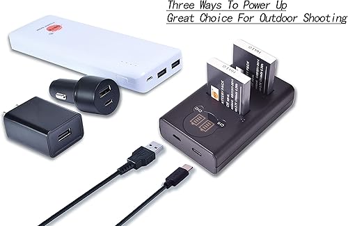 Miniatura 7 de DSTE 2 cargadores de batería NB-6L + Dual LCD compatibles con Canon SX170 SX500 S120 SD4000 es SX275 SX510 SX610 SX710 HS D10 D20 ELPH 500 HS con