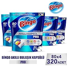 Bingo Ak ll  Kaps l Pro Bula k Makinesi Deterjan  Tableti 320li