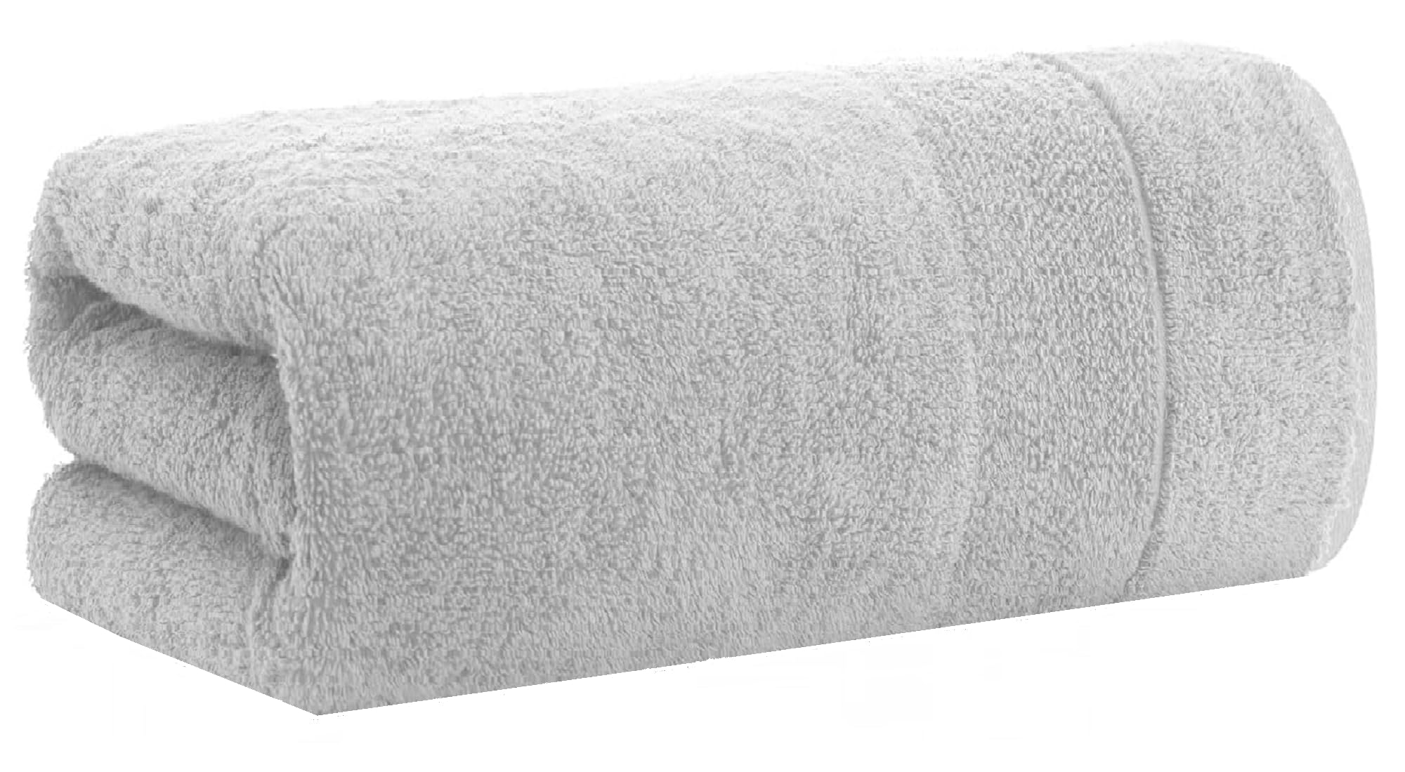 1-2 Pack Extra Large Luxury Jumbo Bath Sheets (100 x 200 cm -700 GSM) Pure Egyptian Cotton Super Soft Big Bath Sheet XL Towels (Silver, 1)