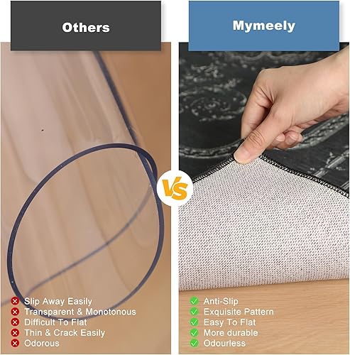 Miniatura 2 de Tapete para silla de oficina para suelo de madera dura, tapete de juegos de computadora de 36 x 48 pulgadas, tapete para silla de escritorio de pelo