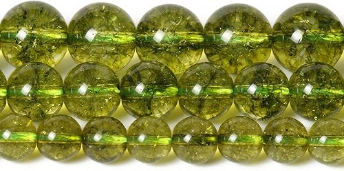 Miniatura 6 de 35 cuentas de piedra natural de 2564 pulgadas (10 mm) con cuentas de peridoto que son piedras para sanación de la energía. Piedras preciosas para