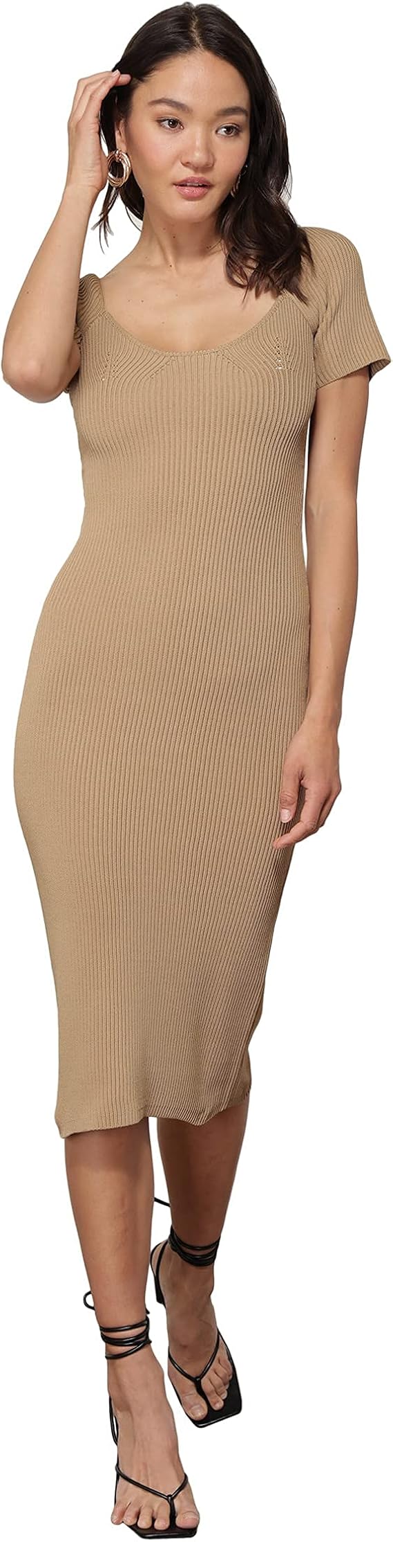 line and dot Melissa Sweater Midi Dress