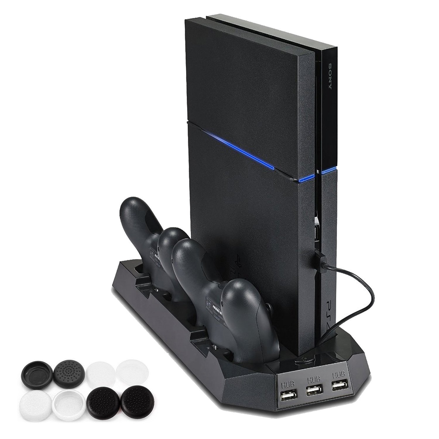 Amazon | 新型PS4スリム ps4 両用 縦置きスタンド PECHAM ファン付