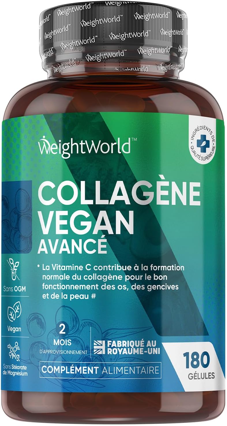 Vegan Collagen and Hyaluronic Acid 180 Vegan Capsules, 2 Month Supply with Multivitamins and Minerals Vitamin C, E, Zinc, MSM, Resveratrol, and Probiotic Lactobacillus Acidophilus
