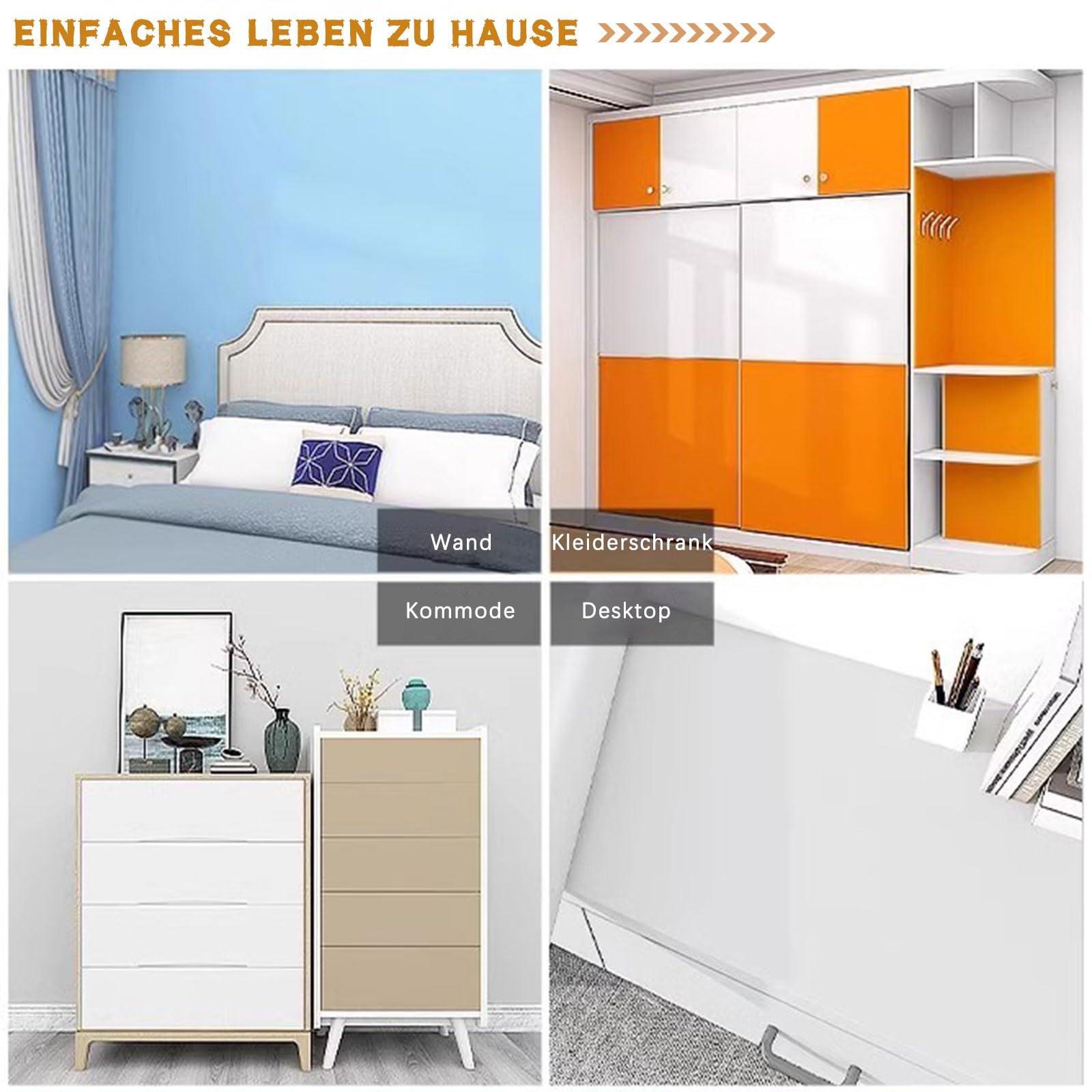 PVC Klebefolie Tischfolie Matt Möbelfolie Selbstklebend Tischaufkleber Tischschutz Kratzfeste Tischunterlage Optional 200cm/300cm Länge Wasserdicht Möbelfolie(Schwarz,60x500cm(WxL))
