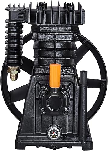 VEVOR Cabezal de bomba de compresor de aire, 3HP 5.8CFM 90PSI, cabezal de bomba de pistón de compresor de aire lubricado con aceite de doble