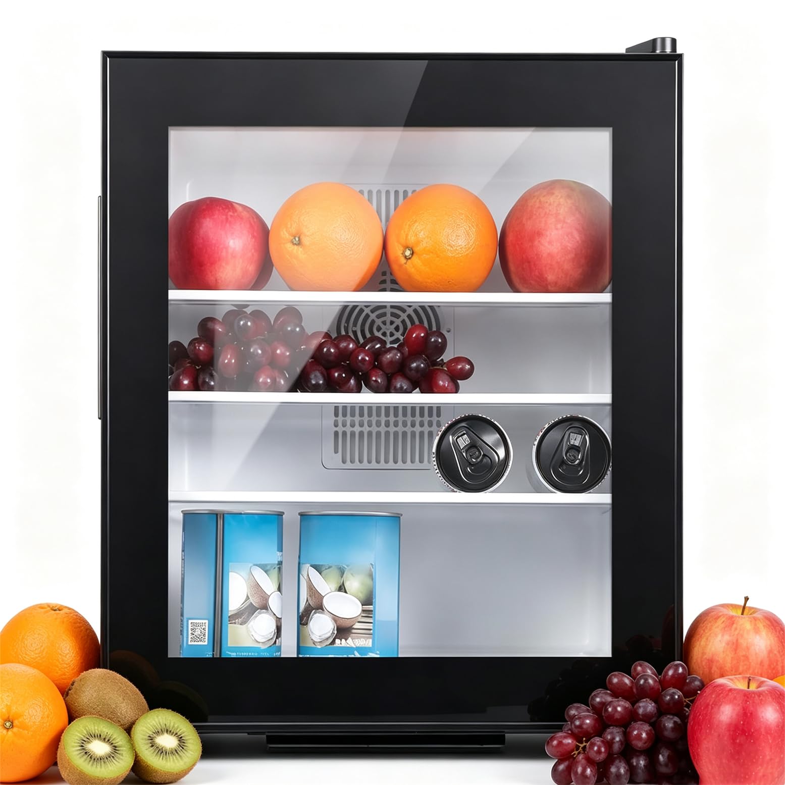 Nuxyyds Compact Upright Cooler 30L with Glass Door