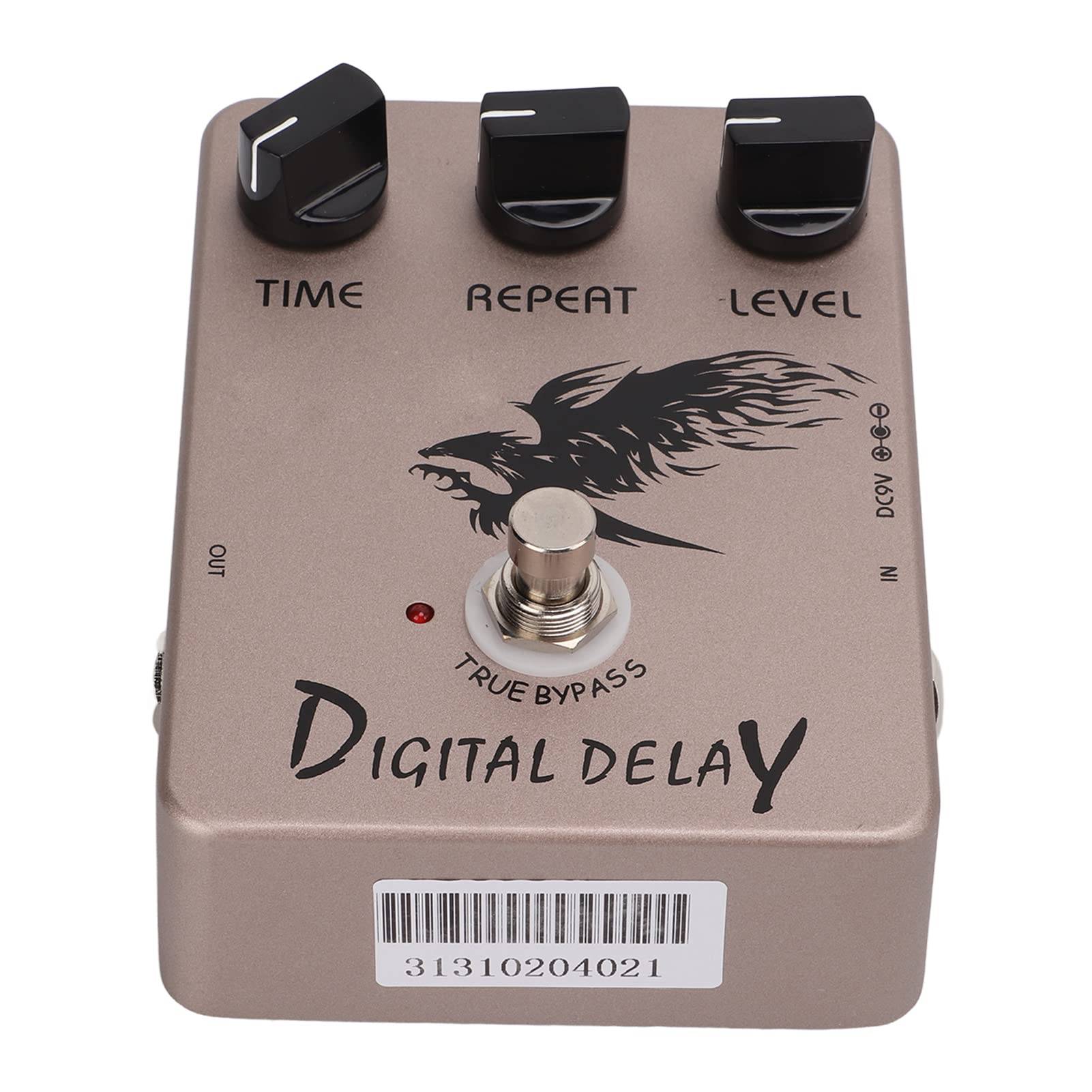 Pedali per chitarra elettrica, pedale effetto delay digitale in metallo 25ms~600ms per chitarre