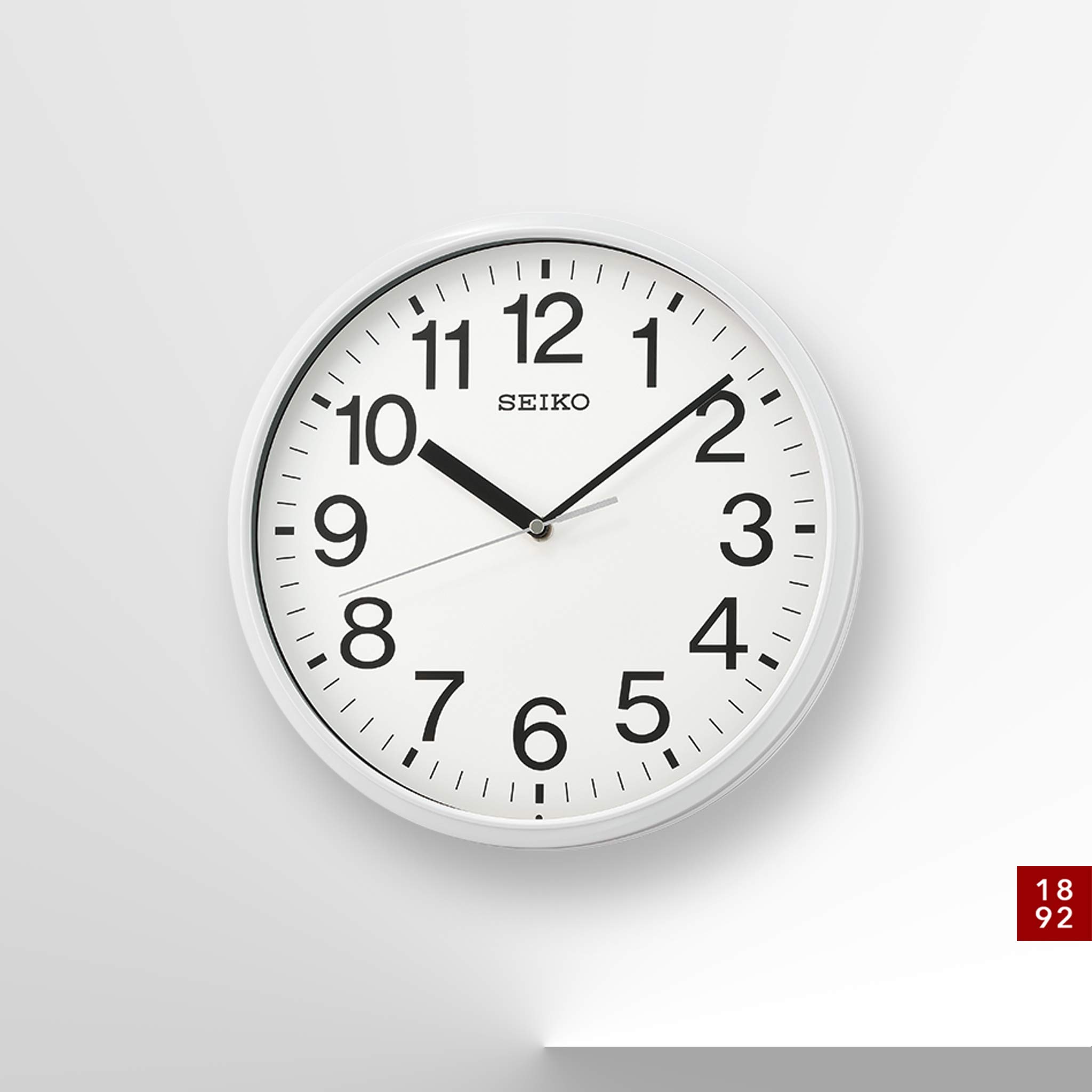 Amazon.com: SEIKO QXA756WLH Office Wall Clock, White, 12 Inch