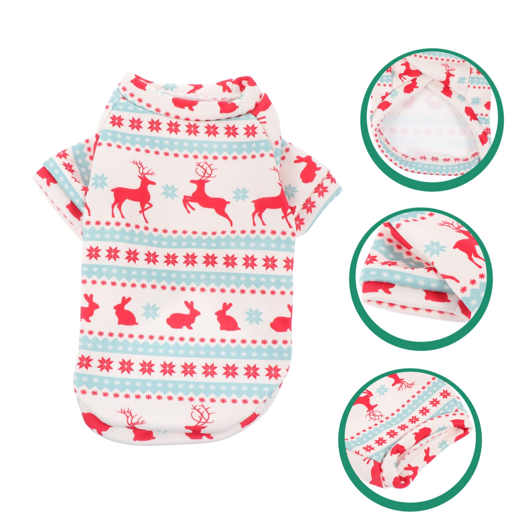HEMOTON 1pezzi Vestito Di Natale Per Cani Abbigliamento Natalizio Per Animali Domestici Costume Per Cani Vestiti Per Animali Domestici Realizzato in Materiale Di Buona Qualità Design Sempl