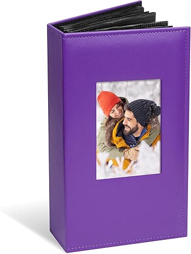 Vienrose Álbum de fotos de 4 x 6 pulgadas, 420 fotos, cubierta de piel, libro de fotos de gran capacidad con bolsillos, álbumes de fotos deslizables
