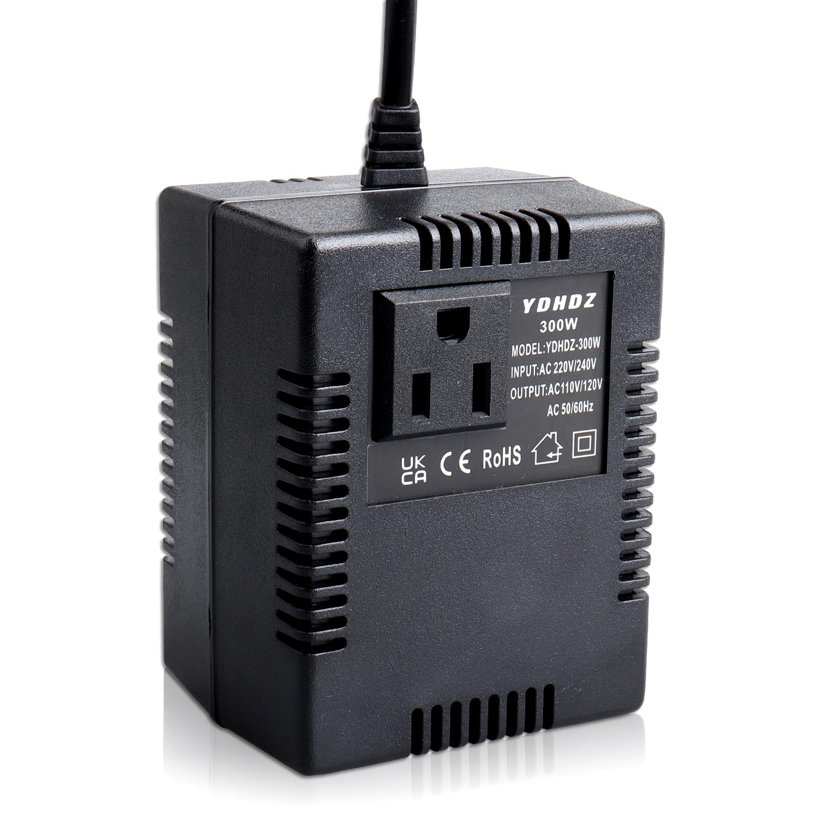 WoskjXas 300W Step Down Transformer 220V/240V to 110V/120V Converter 300W Step Down Power Supply Converter Travel Power Adapter for WiFi, Power Bank, POS Machines (UK Plug)