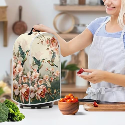 Vista 267 de doginthehole Hummingbird Blender Covers for Kitchen, Washable Appliance Covers Anti Fingerprint Stain Resistant Polyester Blender Dust Cover