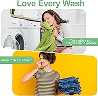 Vista 4 de Loopeer 600 cargas de detergente para ropa a granel sin fugas, hojas de jabón para ropa sucia, antisensibles, sin líquido, tiras de lavado