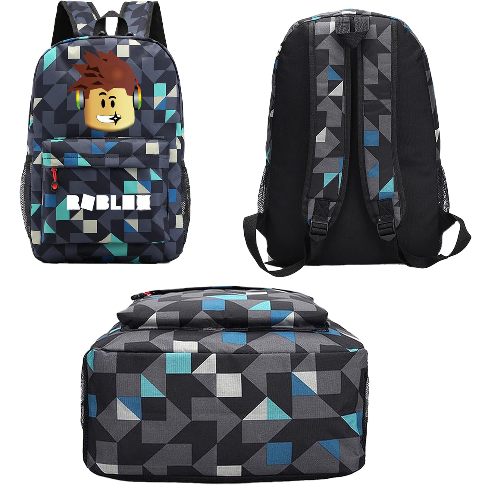 Mochila Robllox, Mochila escolar Rob-lox, Robllox school bag de gran capacidad, mochilas escolar Rob-lox, mochilas anime