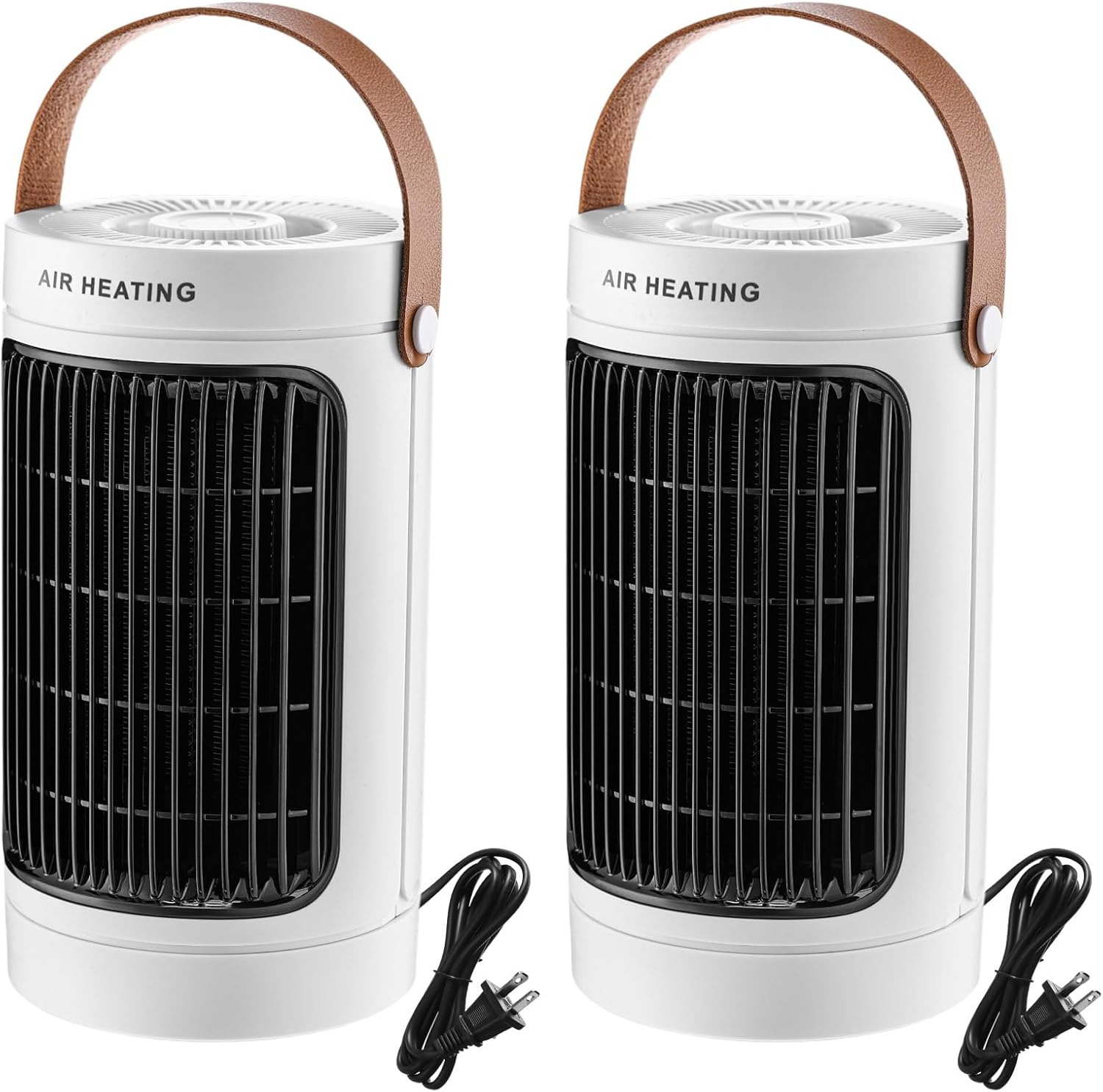 VIHOSE 2 Pcs 1200w Portable Space Heaters for Indoor Use 2 in 1 Fan and Heater Combo with Adjustable for Home Room Office