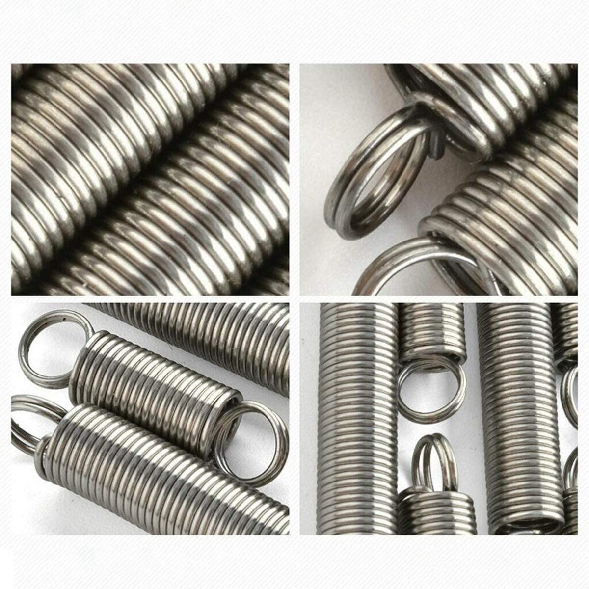 Lot de 10 ressorts en acier inoxydable 304 - Double crochet - Petit ressort de tension - Accessoires - Diamètre du fil : 0,3 mm - Diamètre extérieur