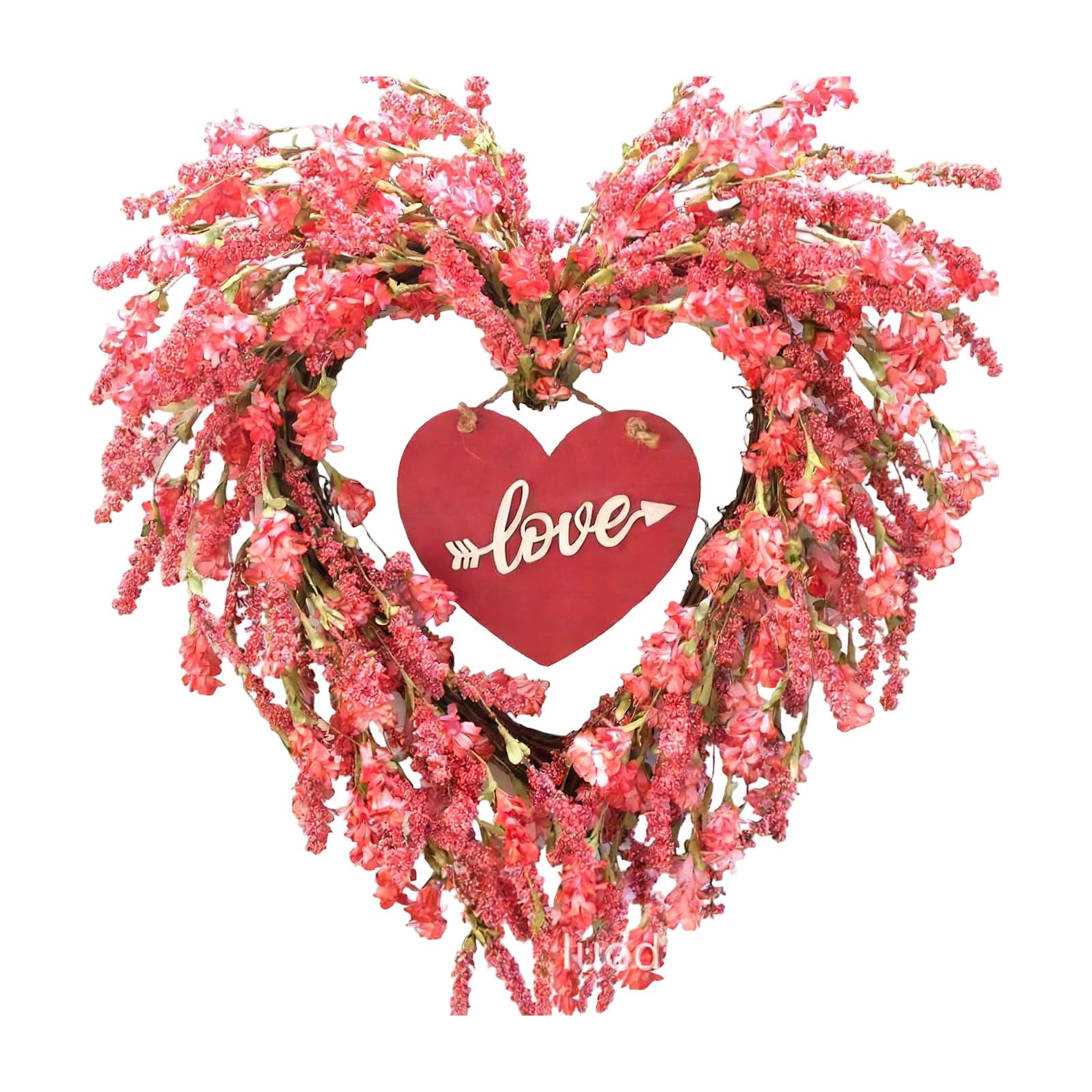 Couronne de tulipes artificielles cadeau romantique pour mur et porte d'entrée