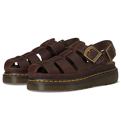 Dr. Martens Wrenlie Wedge Shoes Dark Brown
