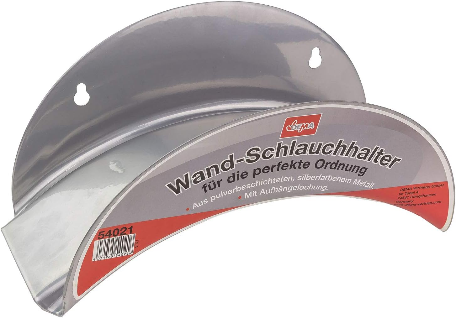 2 Stück Schlauchhalter Wand - Metall, Schwarz, 22x13,2x13cm, Für Gartenschläuche