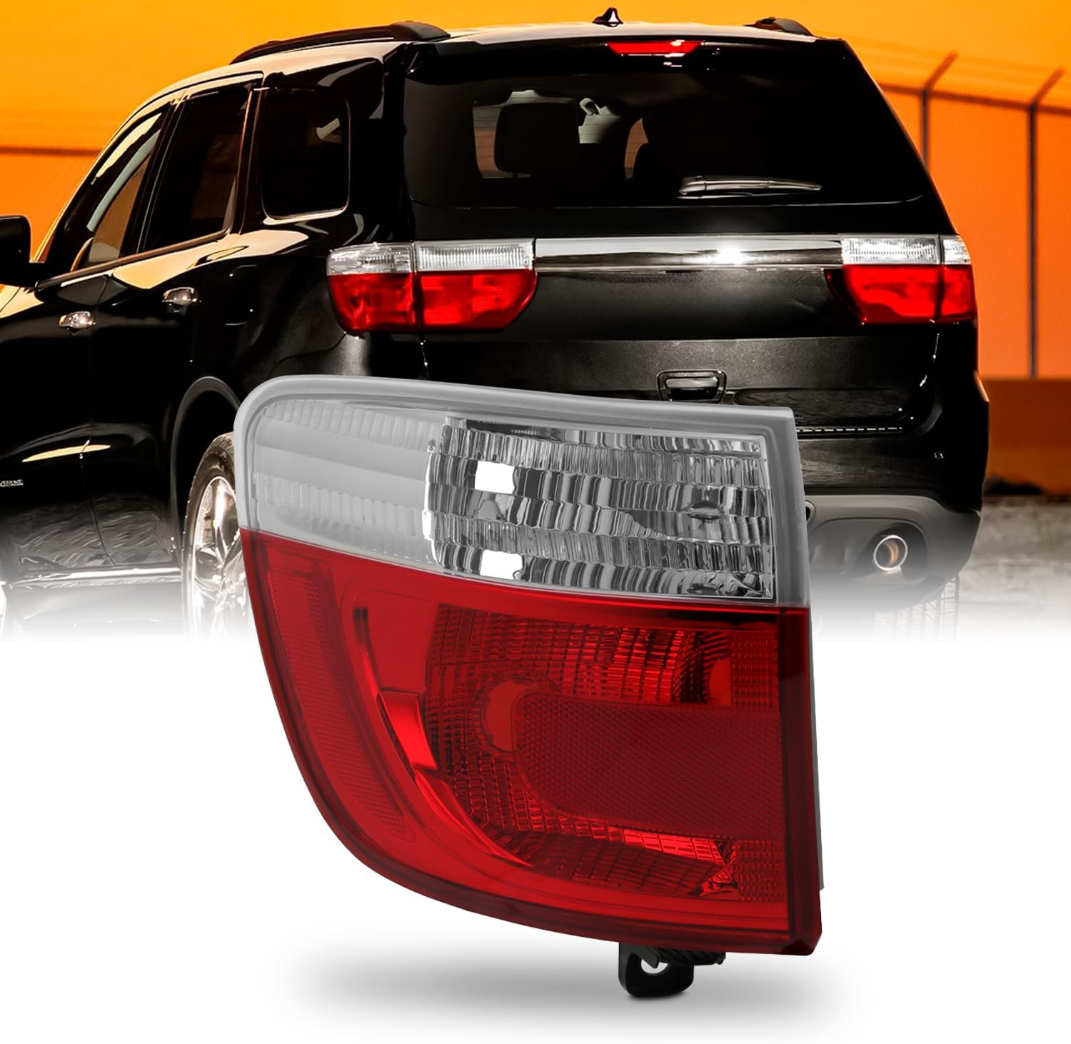 AKKON - Fits 2011 2012 2013 Dodge Durango Tail Light Brake Lamp Outer Driver Left Side Replacement 11 12 13