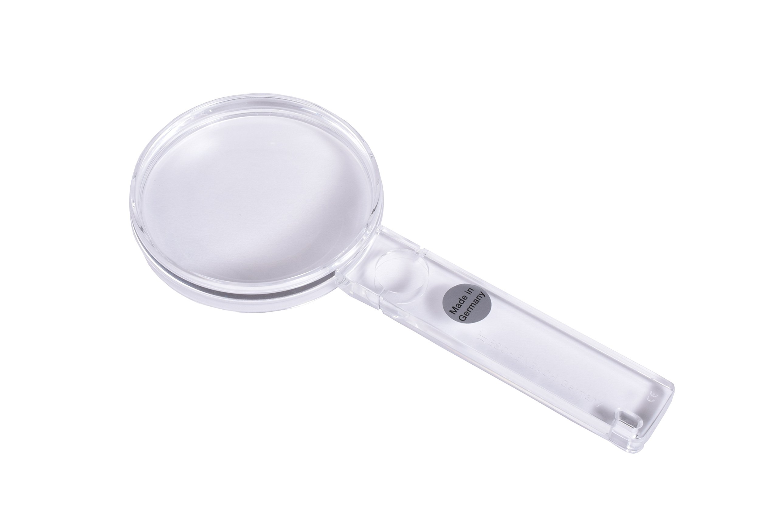ESCHENBACH 2612-60B Handheld Magnifying Glass Economic Crystal Magnifier 2.5X Made in Germany