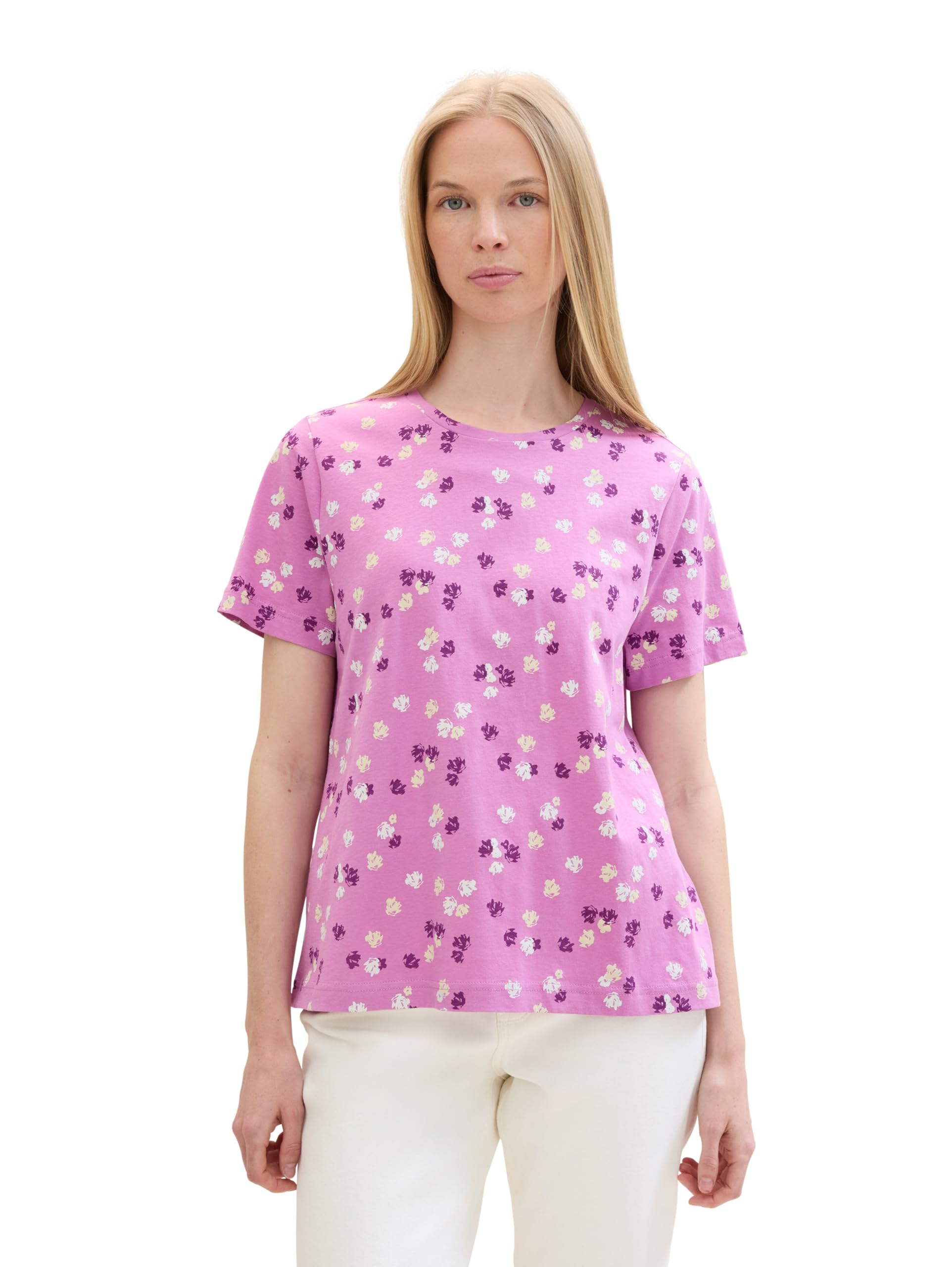 TOM TAILOR Damen Basic T-Shirt mit Print