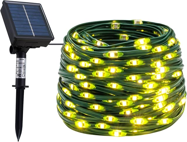 shinar Solar String Lights Outdoor,200LEDs/75ft IP67 Waterproof 8 Lighting Modes,Solar Fairy Light,Solar Powered Christmas Lights for Garden Yard, Patio, Wedding, Christmas (200 LEDs Warmwhite)