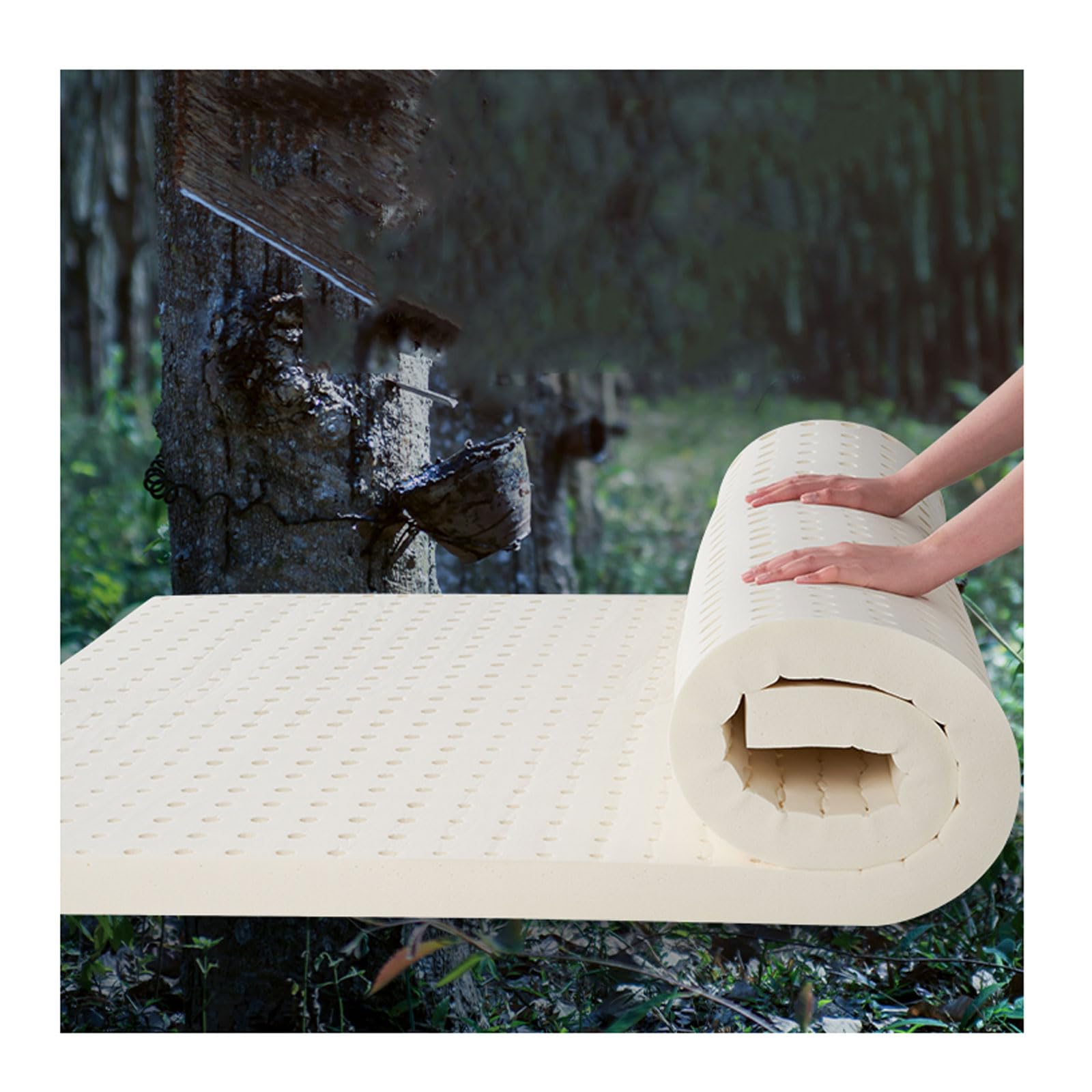 Natural Latex Mattress Soft Memory Foam Topper 3 5 5 7 5 10 15Cm Height Comfort Rebound Mattress