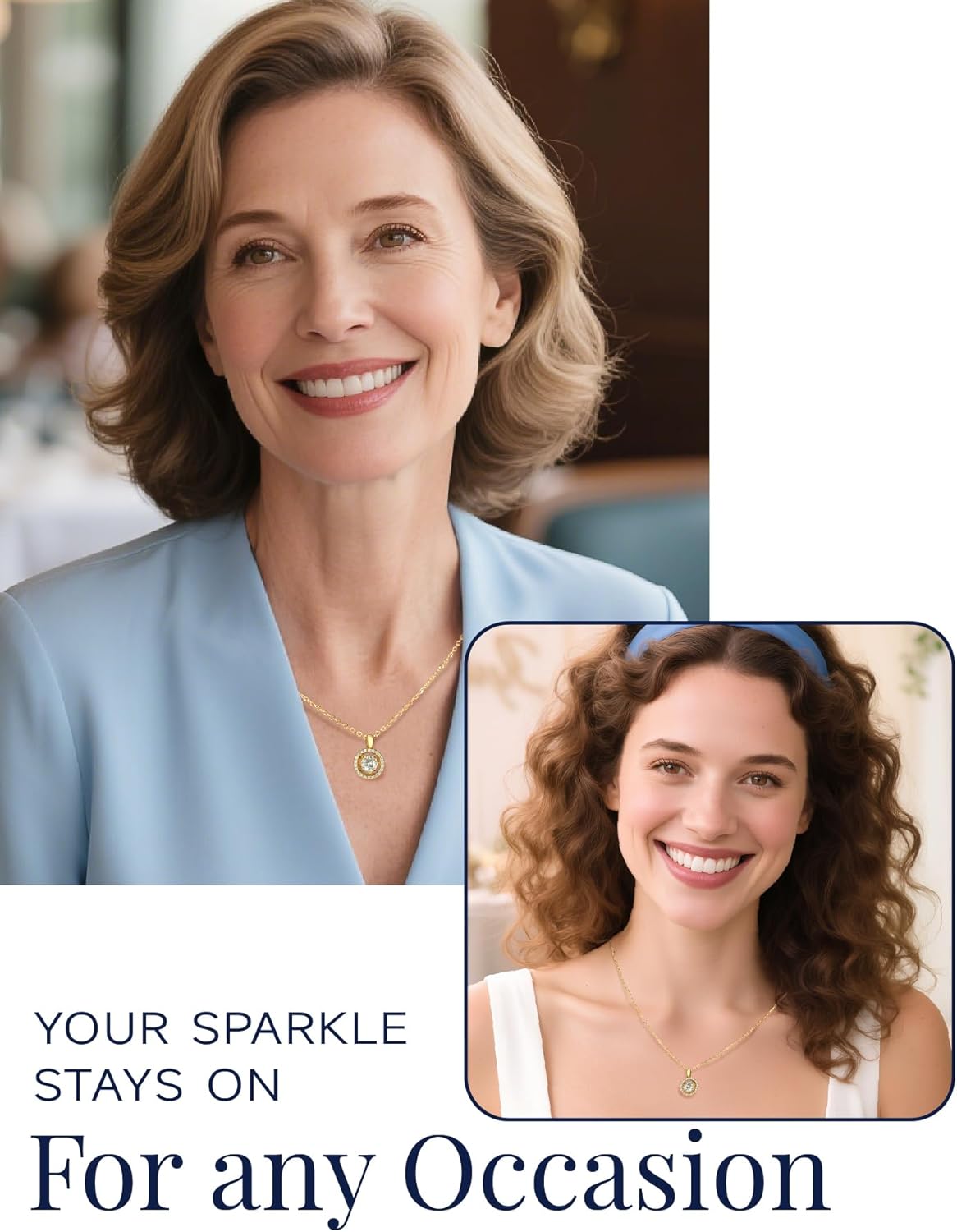 MomentWish Floating Necklace for Women, 0.5/1 Carat Dancing Moissanite Necklace for Her 925 Sterling Silver Pendant Anniversary Birthday Christmas Gift for Wife Mom Girlfriend - Image 9