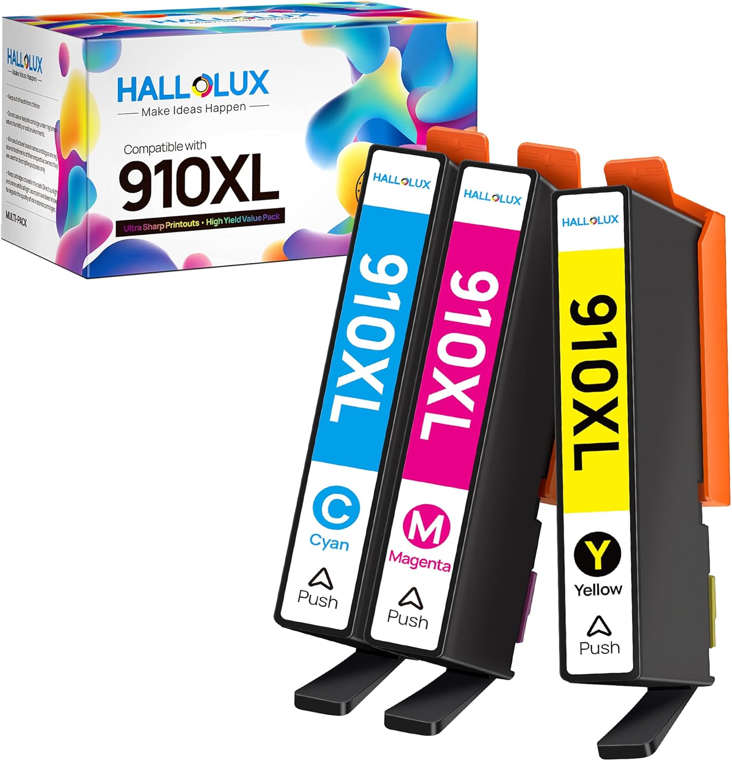 HALLOLUX 910XL Ink Cartridges for HP Printers for HP 910 XL