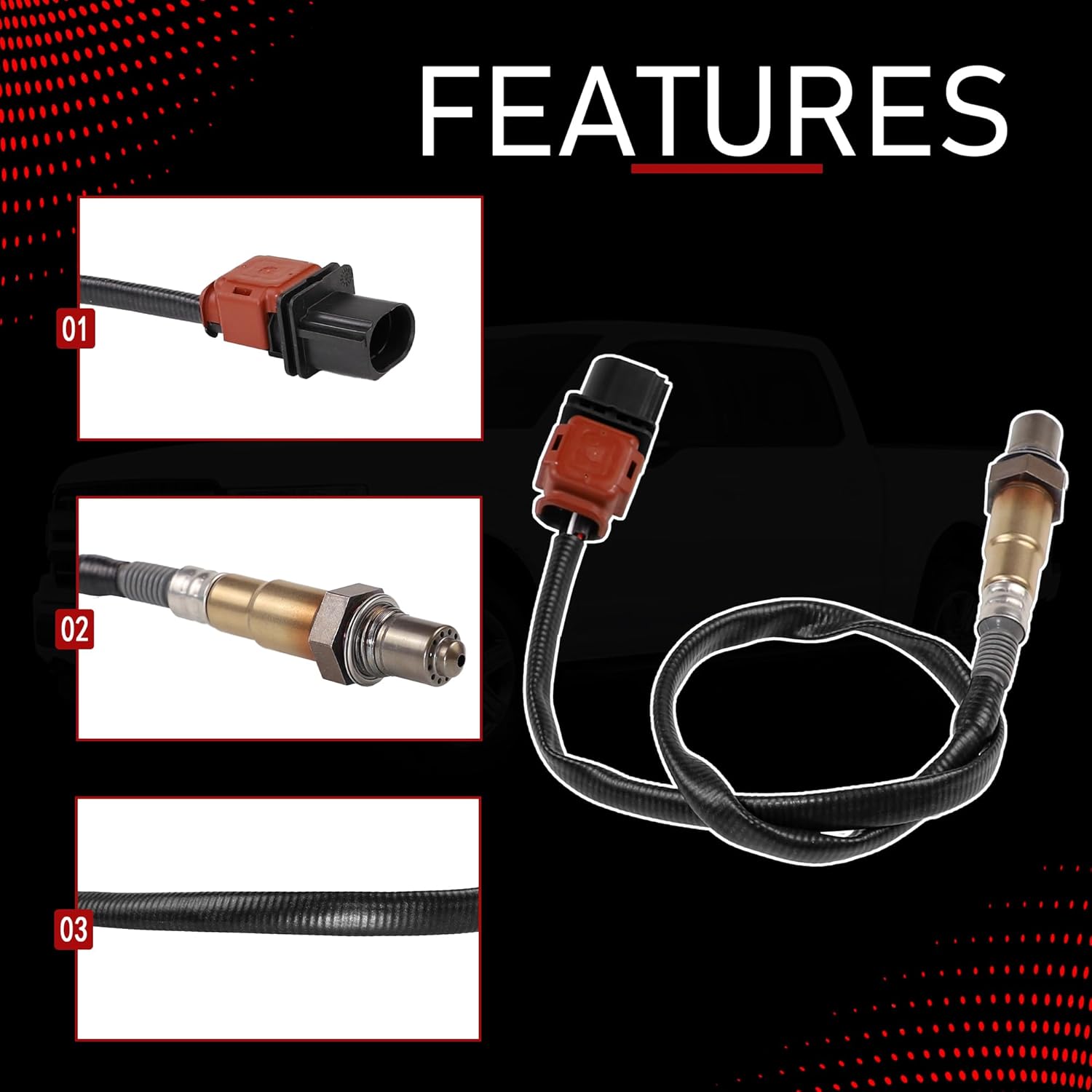 Upstream O2 Oxygen Sensor Compatible with 2015-2018 Ford Focus 1.0L Expedition 2017-2020 F150 3.5L 2018-2021 Expedition 3.5L 2018-2020 Lincoln Navigator 3.5L Replaces 234-5713 E1GA-9F472-BD