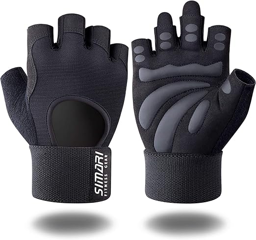 SIMARI Breathable Workout Gloves for Men and Women, Padded Weight Lifting Gloves with Great Grip, Full Palm Protection for Gym Training, Cycling, Weightlifting, Exercise, Crossfit, Climbing