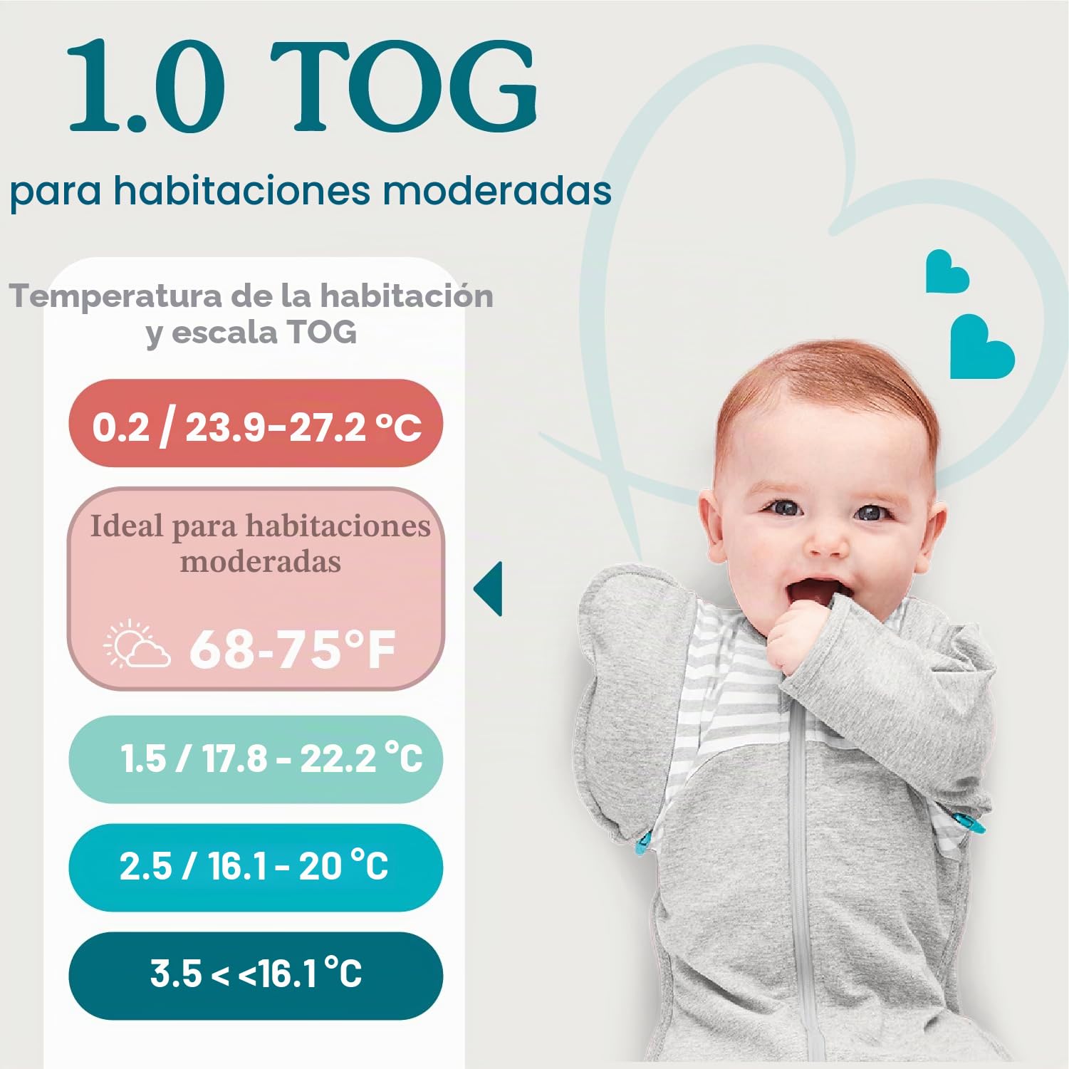 Love To Dream Swaddle Up 1.0T de Algodón Elástico