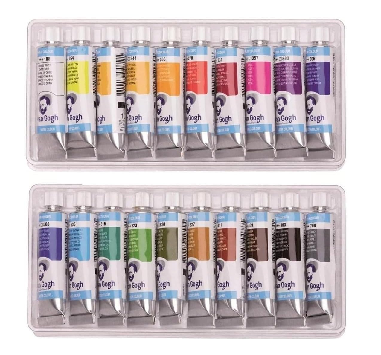 Van Gogh - Aquarelle Van Gogh 20 tubes x 10ml + 1 cartes postales ET 1 Estompe