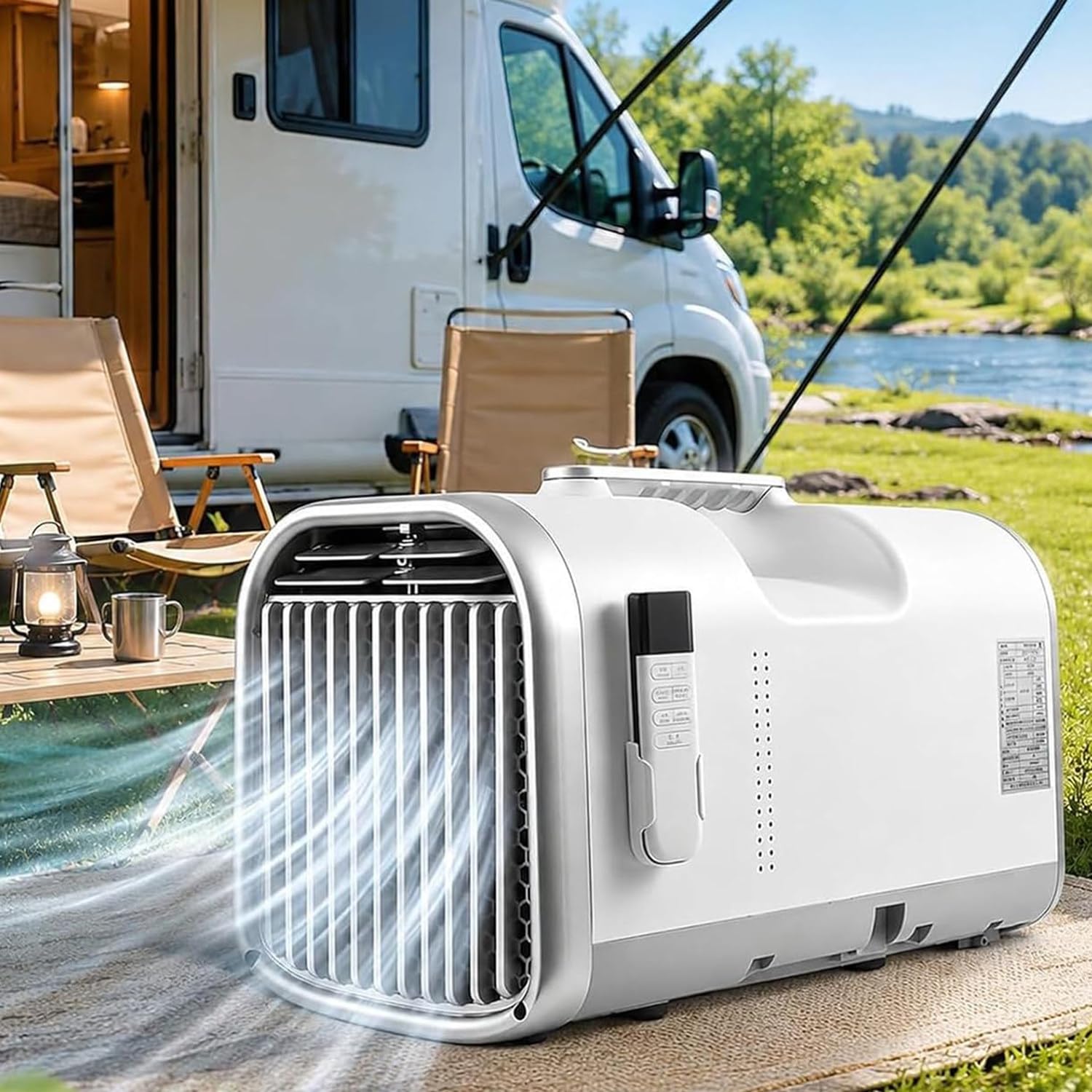 RETRIN Portable Outdoor Camping Car Mobile Air Conditioner 5100BTU