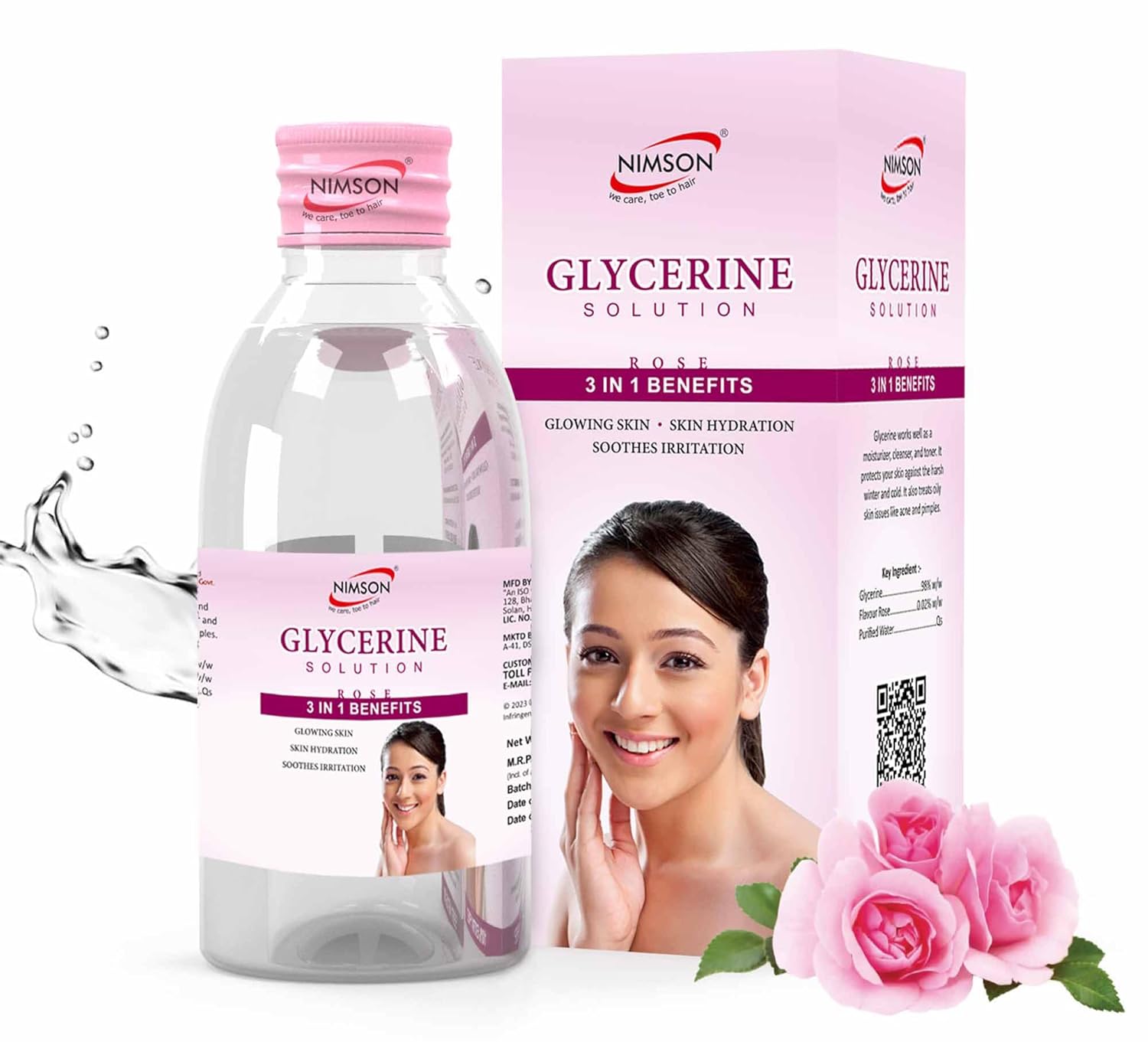 Nimson Pure Glycerine 200ml – Moisturizes, Protects & Heals Skin | For Oily & All Skin Types | Soft Glowing Skin | Soothes Irritation | Vegan & Natural Nimson Pure Glycerine 200ml – Moisturizes, Protects & Heals Skin | For Oily & All Skin Types | Soft Glowing Skin | Soothes Irritation | Vegan & Natural