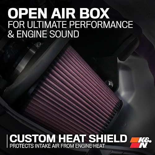 Miniatura 6 de K&N Kit de admisión de aire frío aumenta la aceleración y el crecimiento del motor, garantizado para aumentar los caballos de fuerza hasta 8 HP